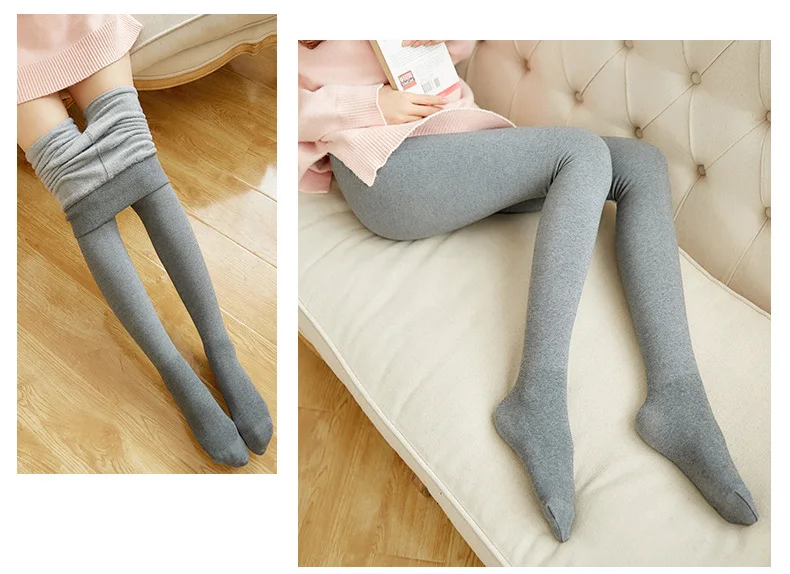 Новинка, зимние хлопковые колготки, Вертикальный Воротник, осенние женские колготки, черные теплые колготки, женские повседневные Колготки, чулки, Medias