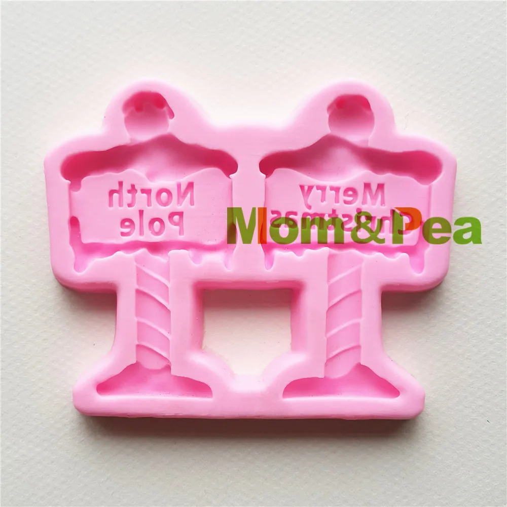 

Рождественская силиконовая форма Mom & Pea MPA1690, украшение для торта, 3D форма для мастики, пищевого мыла