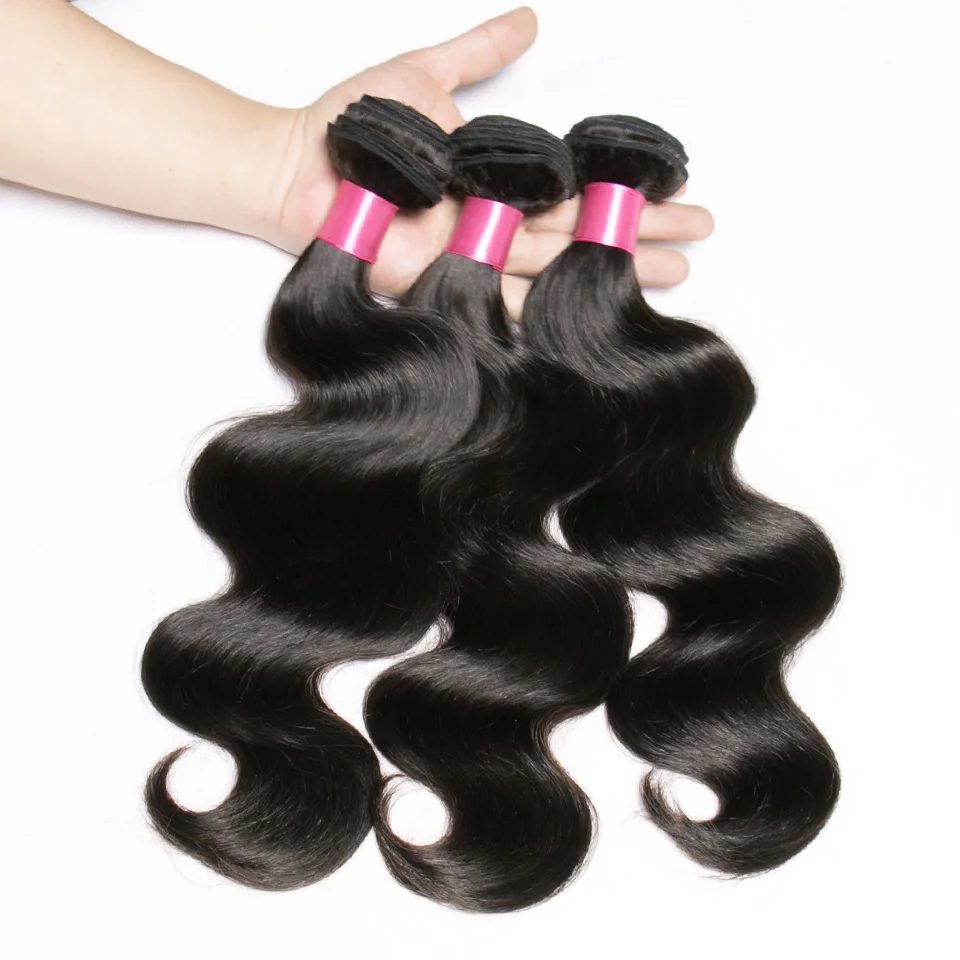 Волосы Хлои бразильские волнистые пучки с фронтальной застежкой 3 пряди