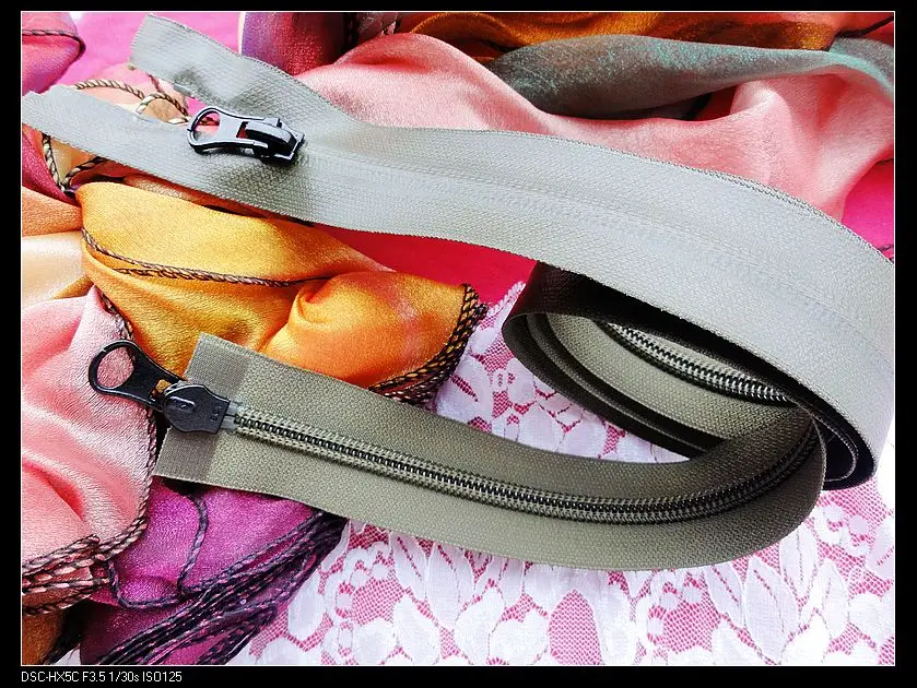 Новинка 5 # разъемная застежка-молния черный оливковый двойными собачками good Market