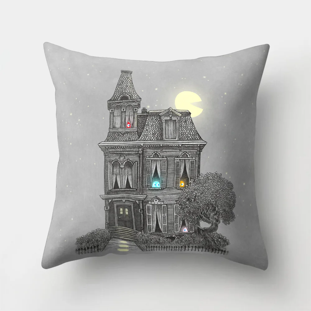 Nunubee подводный мир полиэстер чехлы Дельфин печатных Home Decor наволочки осьминог диванную подушку случай 45X45 см