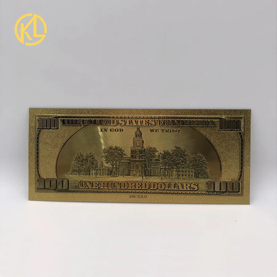 10 шт./lot24K золото банкнота чистый 100 доллар 999 Золото USD2 золотые банкноты фольга банкнота для ремесла коллекции и подарков