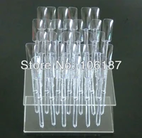 32x clear nail art salon display stand color display sticks for manicuries practice tool
