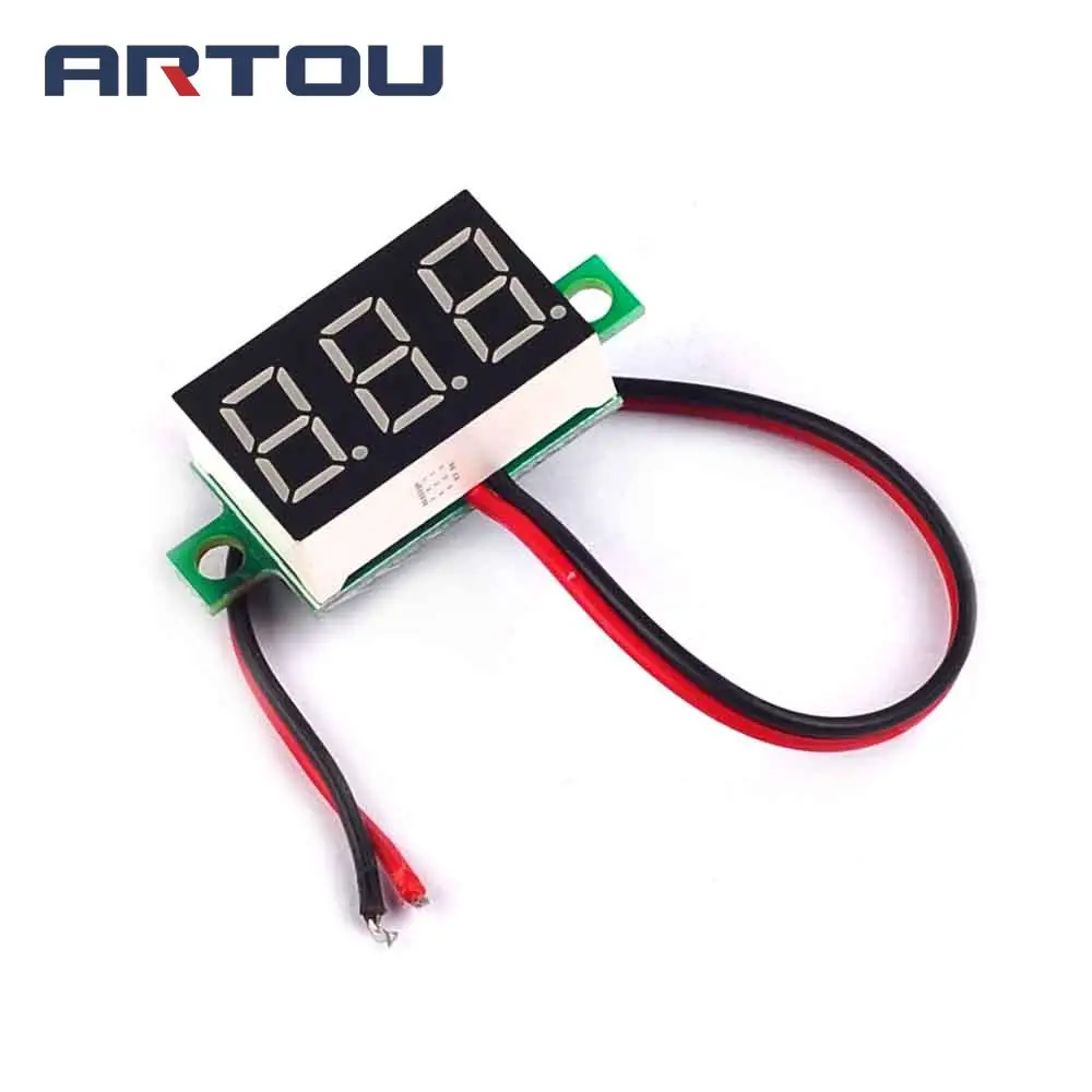 1 шт. синий секундный Точный Цифровой вольтметр постоянного тока светодиодный