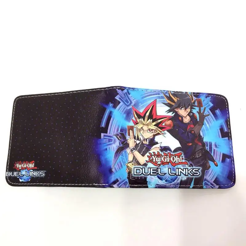 Аниме Yu-Gi-Oh, голубые глаза, белый дракон, монета, кошельки, мультяшная игра, двойной кошелек для студентов, детский подарок для подростков