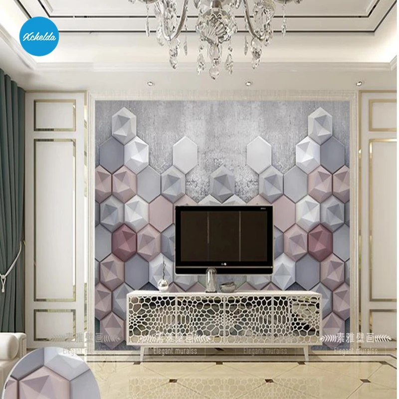 XCHELDA пользовательские современной роскоши фото стены mural 3d обои papel де Parede