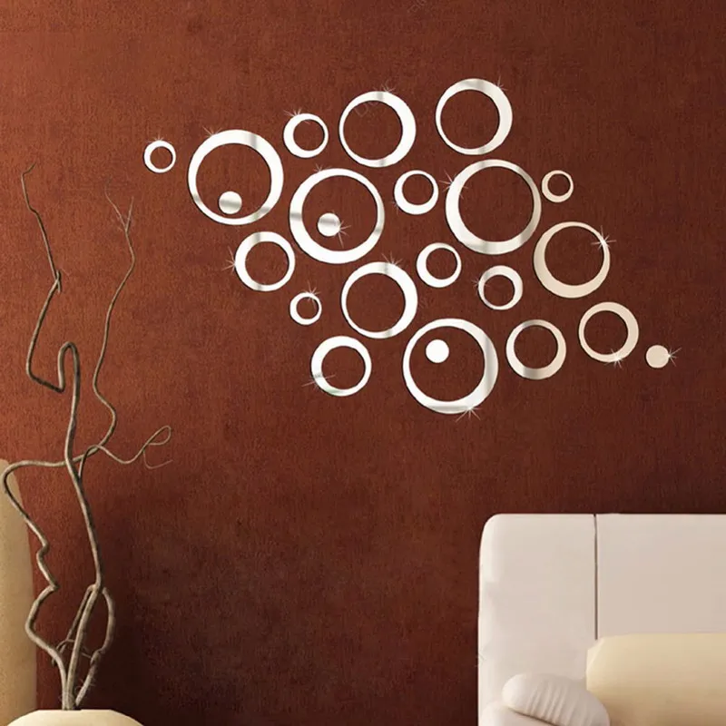 24 шт. зеркальные наклейки на стену | Дом и сад