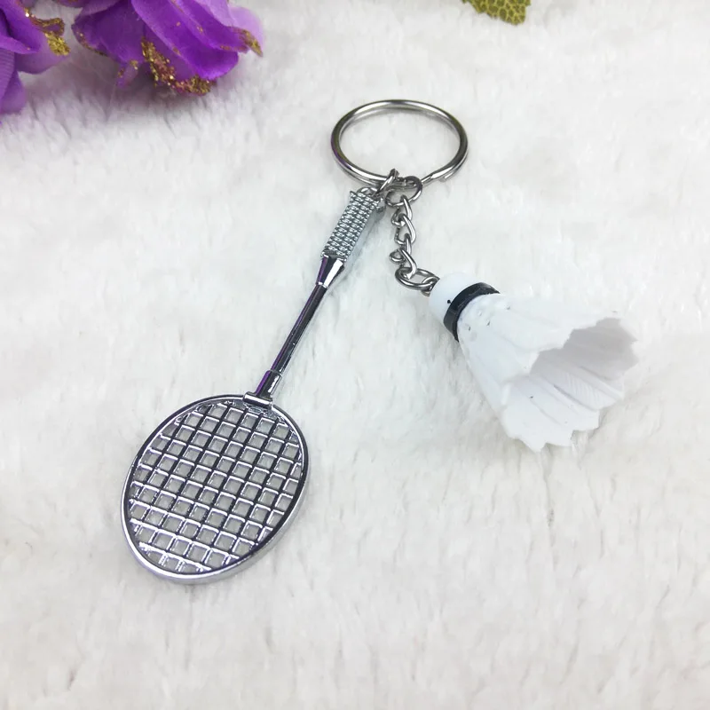2019 опт спортивный конкурентоспособный мини бадминтон металлический брелок для