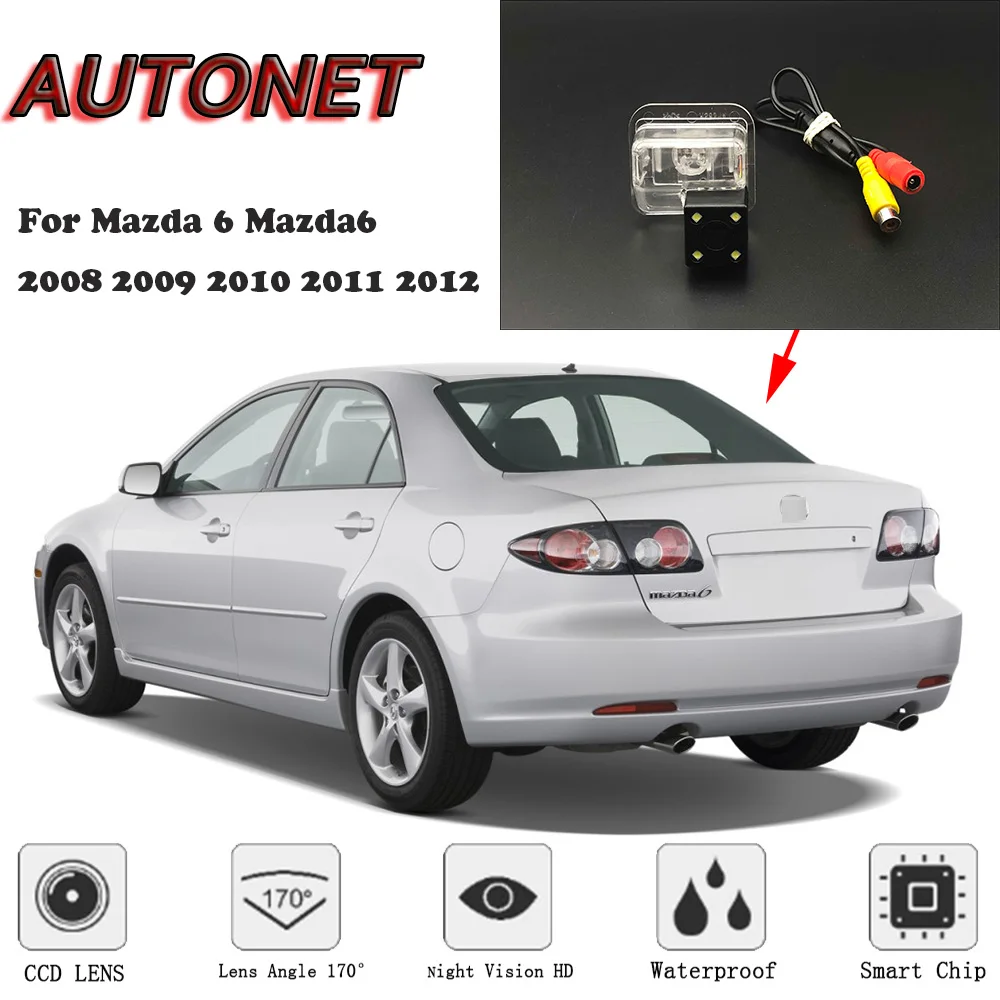 AUTONET HD камера заднего вида ночного видения для Mazda 6 Mazda6 2008 2009 2010 2011 2012 CCD/номерной