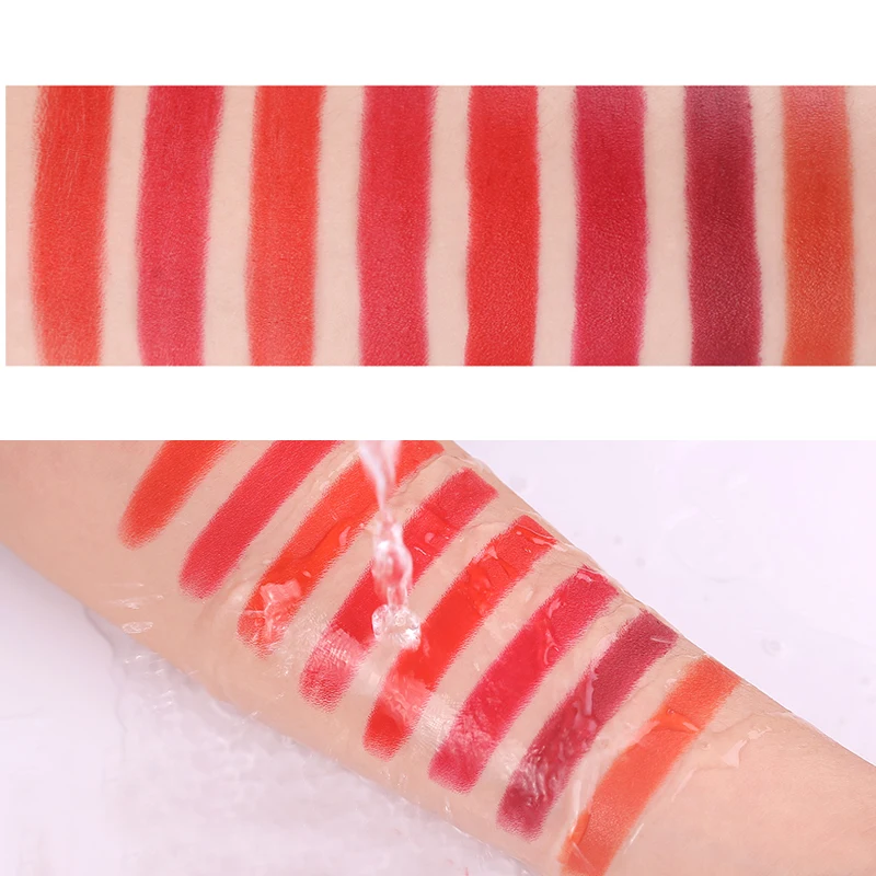 Хит Профессиональный матовый макияж Красная губная помада устойчивый к поцелуям