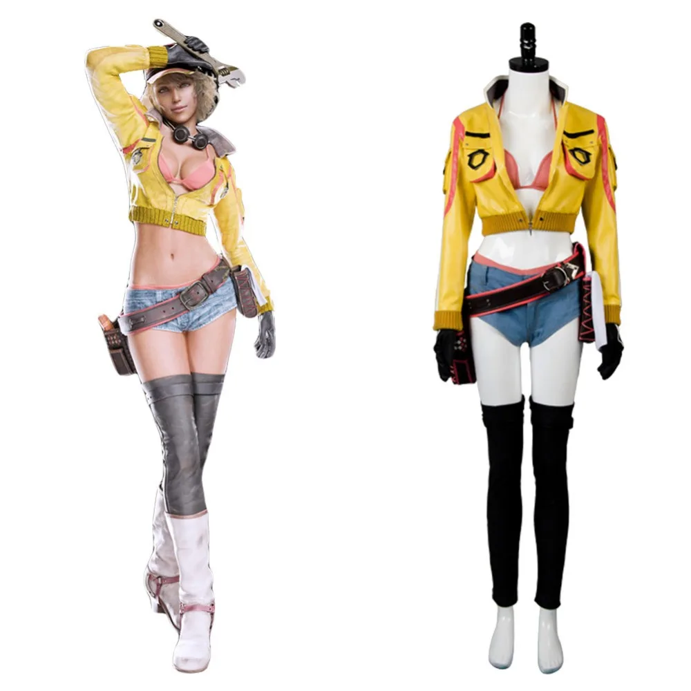 Final Fantasy XV FF 15 cosplay Cindy Aurum Cosplay Costume Dress Gown Set Uniform Halloween Party Carnival Christmas | Тематическая