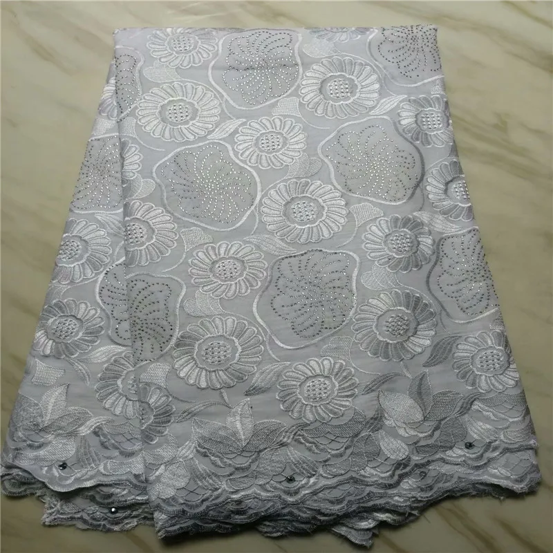 New Design Swiss Voile Cotton Lace Fabric 2019 Latest In Switzerland High Quality African For Dress | Дом и сад