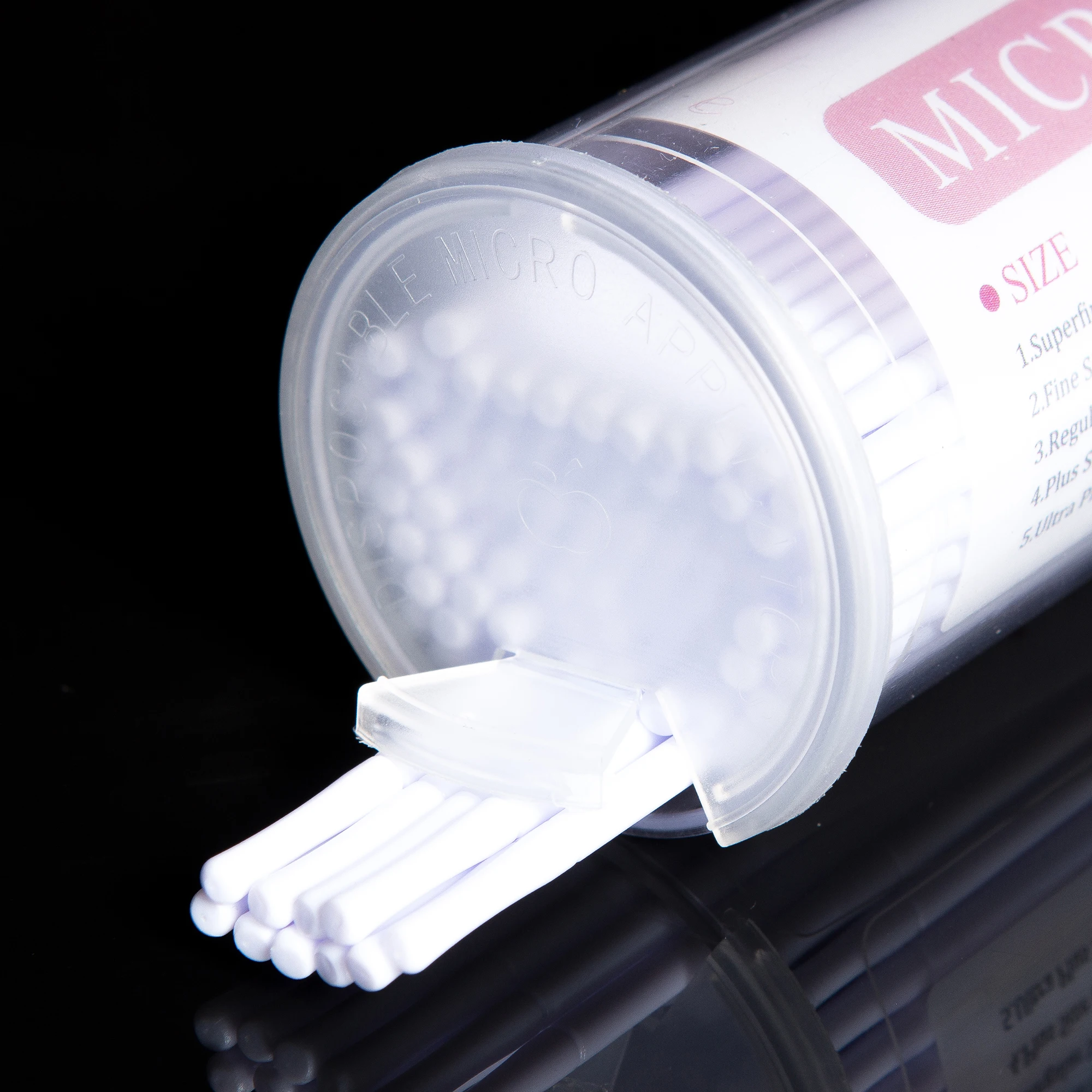 100 шт./упак. 1.2 мм Одноразовые бровей Кисточки отдельных Подводка для глаз тени век