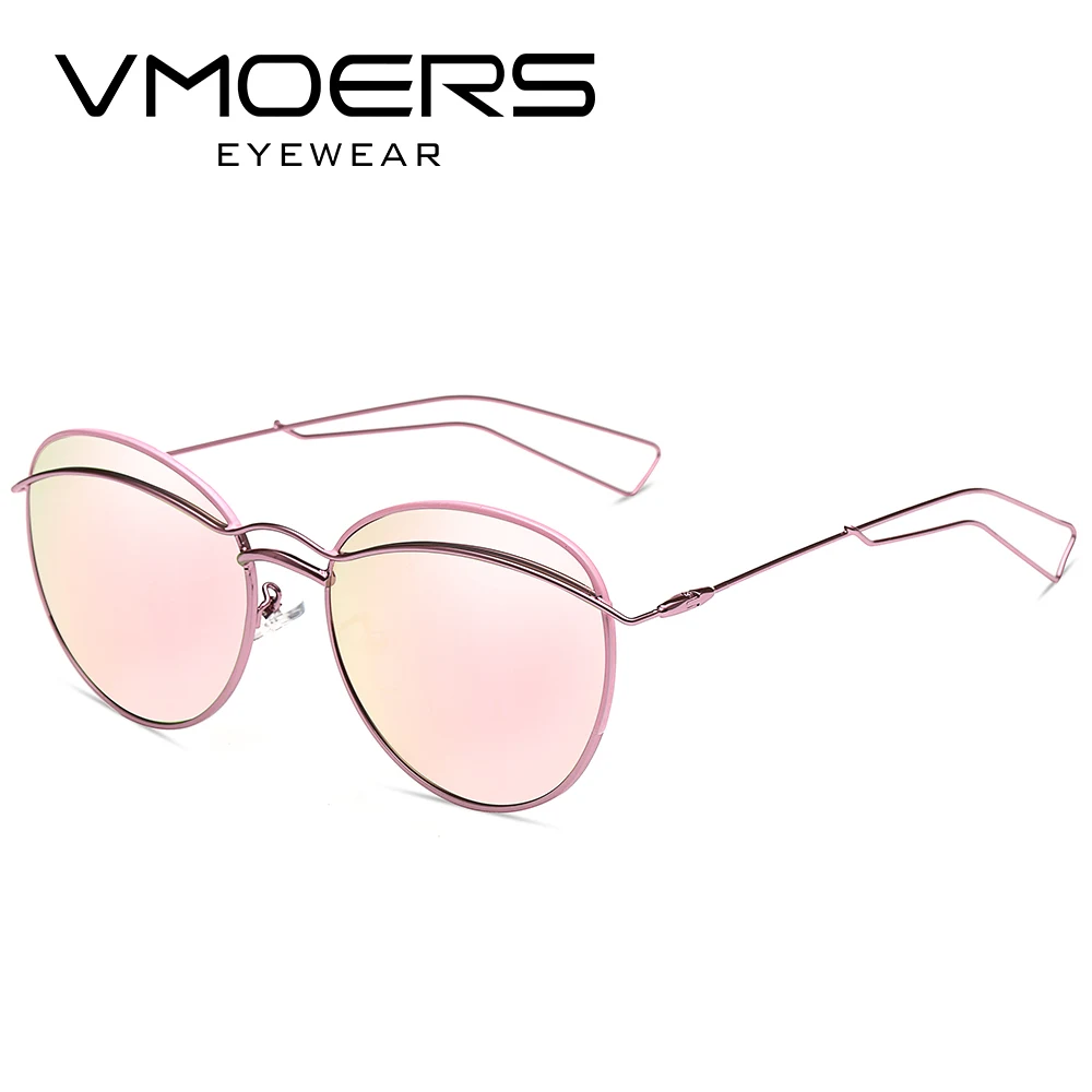 Vmoers Ретро Круглый Солнцезащитные очки для женщин Для Роскошные Брендовая