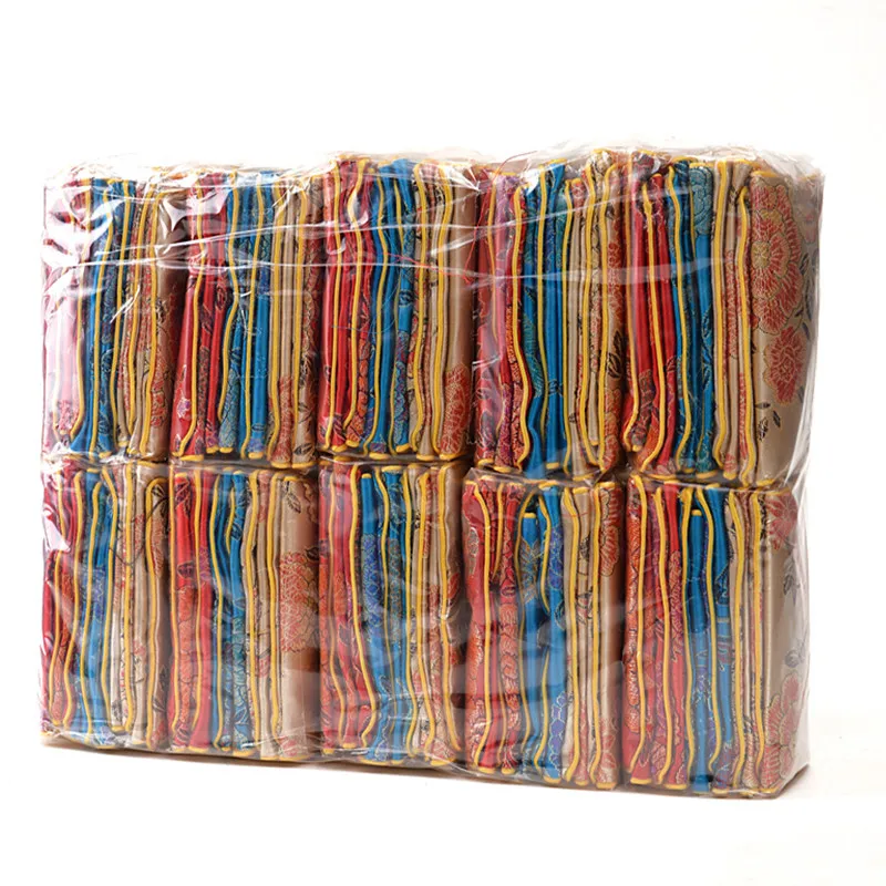 Цветочный тканевый милый кошелек для монет сумки на молнии Маленькая китайская