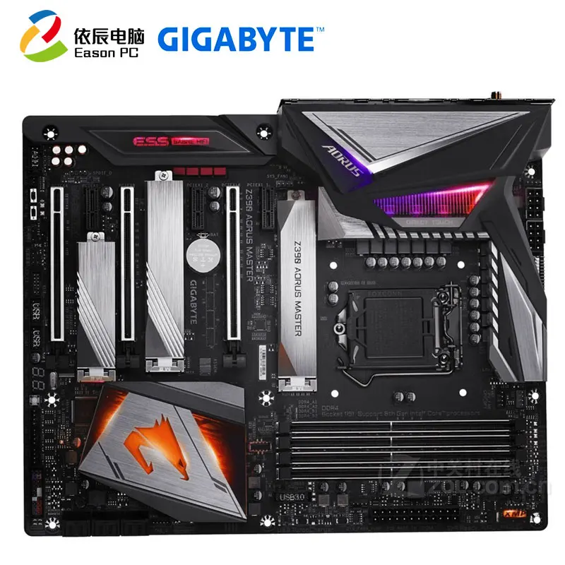 Материнская плата GIGABYTE GA-Z390 AORUS MASTER E-sports master для настольных ПК LGA1151 DDR4 64G ATX