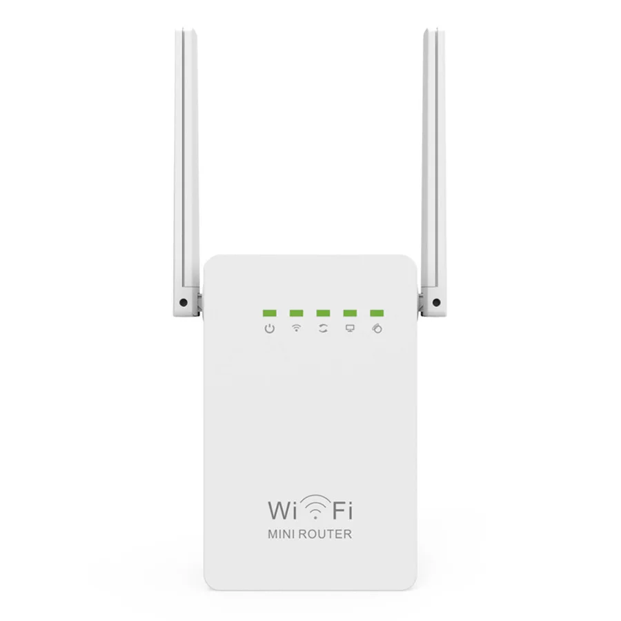 Новый 300 Мбит/с WIFI удлинитель Ретранслятор для маршрутизаторов м две антенны