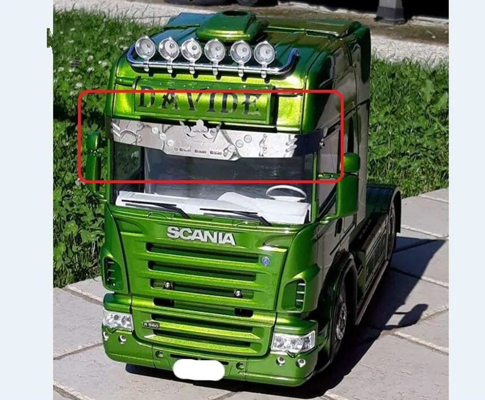 Грузовик прицепа автобуса scania Топ солнцезащитный козырек светодиодный светильник комплекты адвокатского сословия для tamiya по супер скидке 1/14th Масштаб rc scania r620 56323 r730 r470 грузовик с прицепом