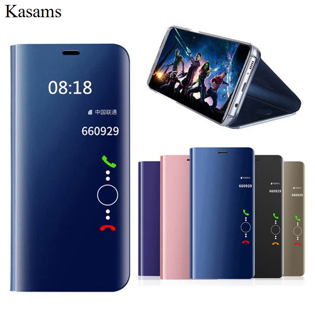 Для OPPO Find X R17 Pro R15 R11 Plus F9 F7 F5 A83 A71 A5 A35 A3S роскошный умный зеркальный флип-чехол с