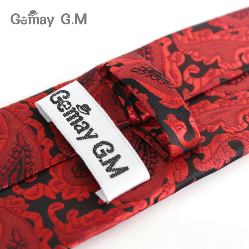 Новые цветочные галстуки Высокое качество полиэстер тканый галстук для мужчин