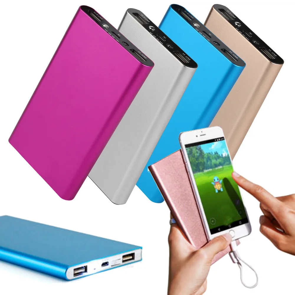 10000 mAh Мощность банк Горячая ультратонких Портативный USB внешний Батарея Зарядное