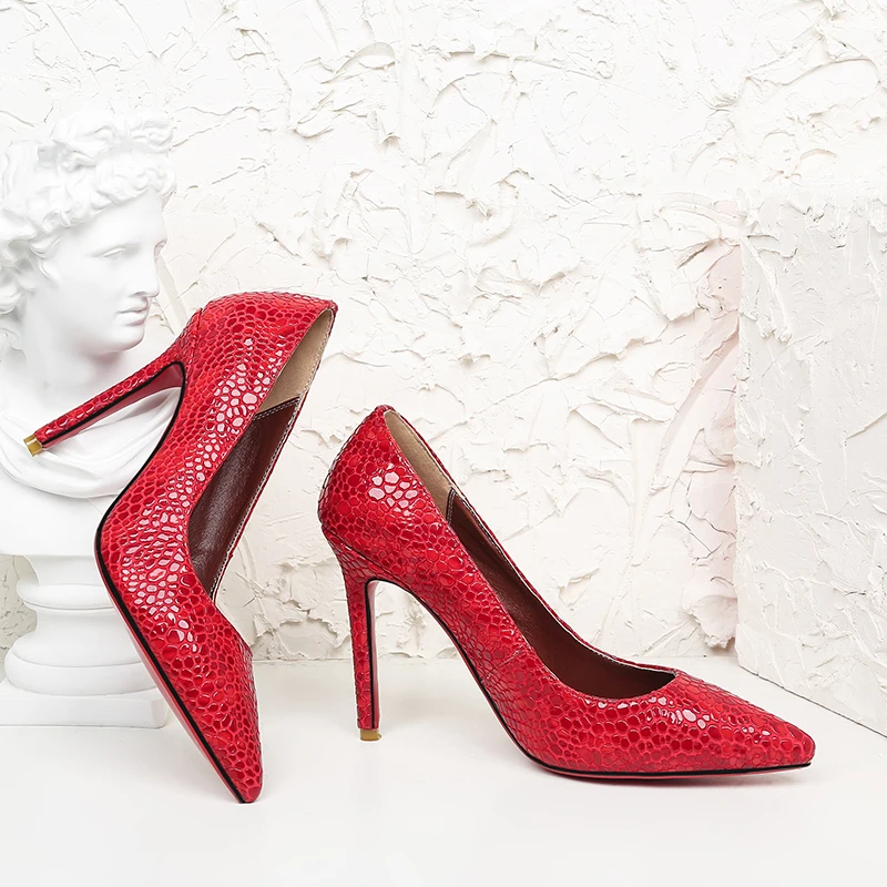 

stiletto heels shoes woman big size 34-43 fashion high heels women pumps classic black red wine sexy party Shallow wedding shoes