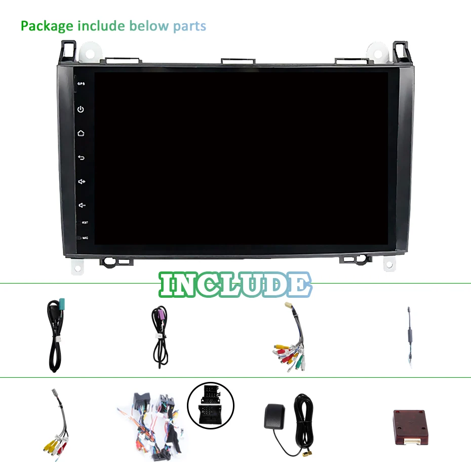 DSP ips 9 ''автомобильный радио мультимедиа 2 Din 4G Android 9 dvd gps для Benz/B200/A B класс/W169/W245/Viano/Vito/W639/Sprinter W906 OBD2