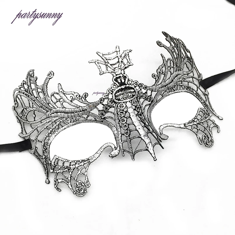 PF большой паук пикантные Маска для карнавала Хэллоуин верхняя половина лица