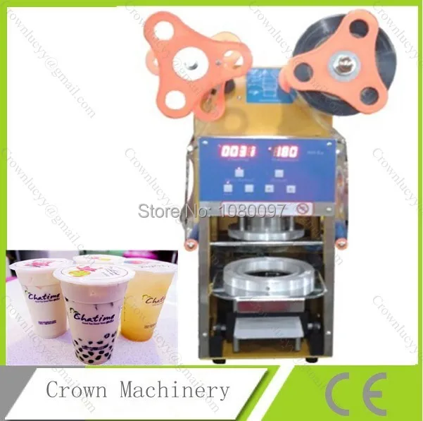 Цифровая автоматическая машина для запечатывания стаканчиков из нержавеющей