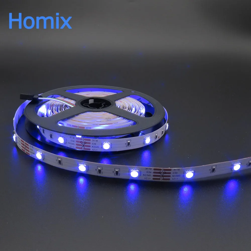 SMD RGB Светодиодная лента 5050 5 м светодиодсветильник rgb Диодная гибкая контроллер 12