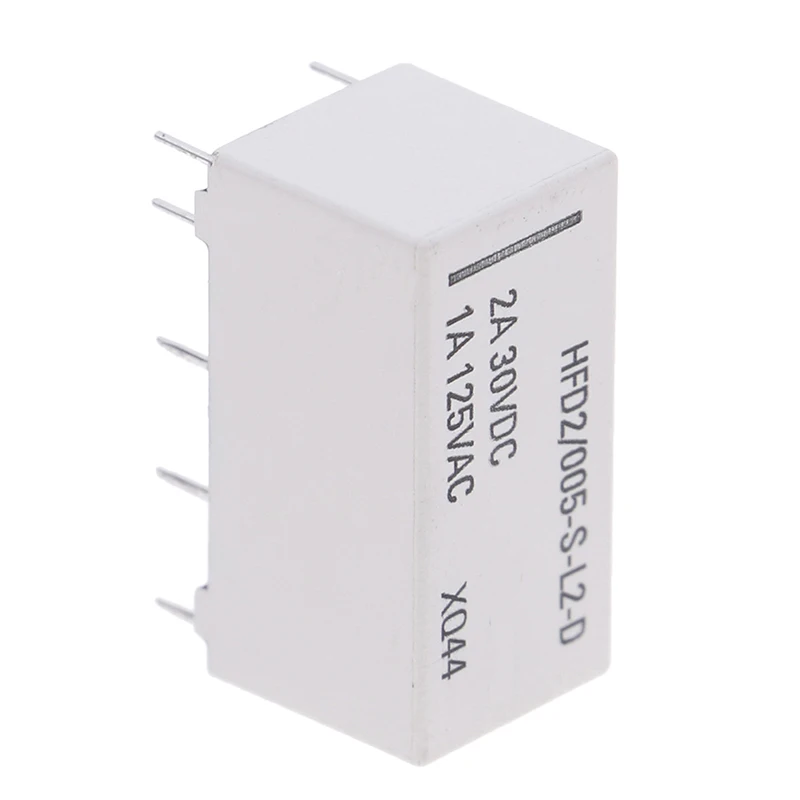 Новое поступление 12V Катушка бистабильным переключателем реле DPDT 30VDC 2A 1A 125VAC HFD2/005-S-L2-D действительно