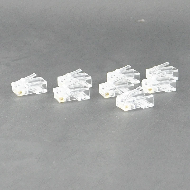 25/50/100 шт Позолоченные RJ45 сети модульный разъем Cat5 CAT5e разъем 8P8C utp-неэкранированная модульная Rj45 разъем клеммы C26