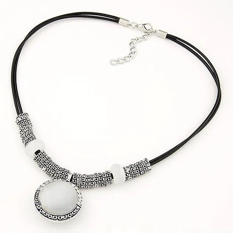 Женское винтажное ожерелье с большим опалом|chokers necklaces for women|choker necklacechain choker necklace |