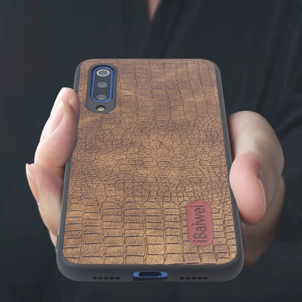New Crocodile Pattern Phone Case For Xiaomi Mi 8 9 Back Luxury TPU Soft Edge Protection Cover for SE Coque |