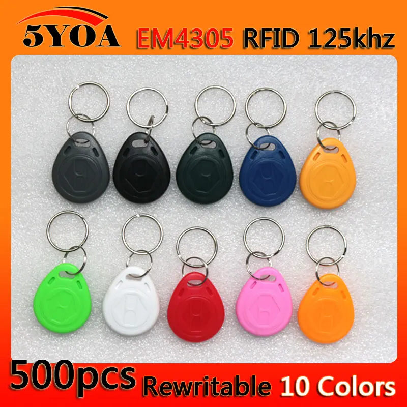 500 шт. 1000 шт. EM4305 T5577 дубликатор для создания копий 125 кГц RFID тег карта контроля доступа брелок жетон кольцо близость клон