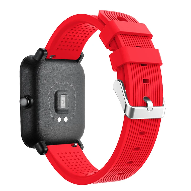 Мягкий силиконовый ремешок для часов Huami Amazfit Bip Youth для Xiaomi Huami Bip BIT PACE Lite Youth Band Bracelet ремешок 20 мм