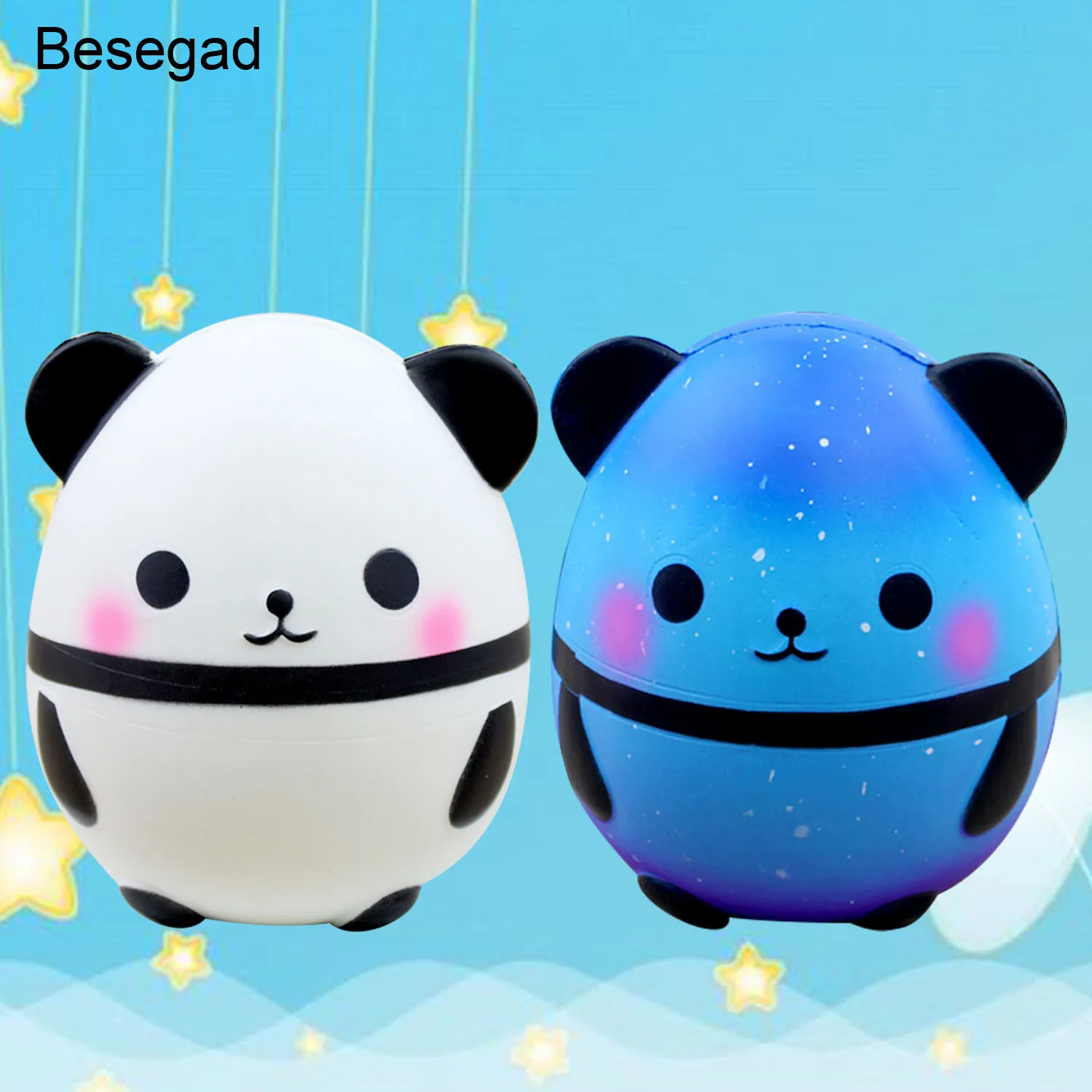 Besegad мягкие Squishies Kawaii имитация панда игрушка замедлить рост для детей взрослых