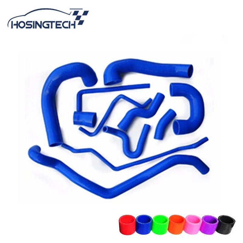 HOSINGTECH-для SAAB 9-3 2,0 T 2002-2007 синий 11 шт. 3-слойный силиконовый шланг радиатора