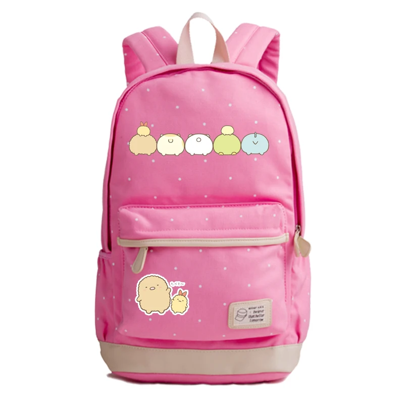 Kawaii sumikkourashi холщовые школьные сумки милые женские розовые рюкзаки Mochila Feminina девочки походный рюкзак для ноутбука рюкзак