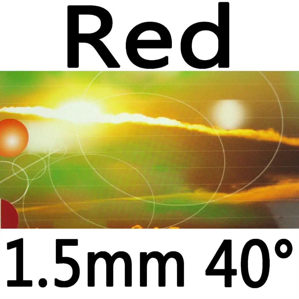 Red 1.5mm H40 Dawei 388A-4 388A 4 скорости+ Спин пипсов-в настольный теннис(пинг-понг) Резина с губкой четыре типа толщины губки - Цвет: Red 1.5mm H40