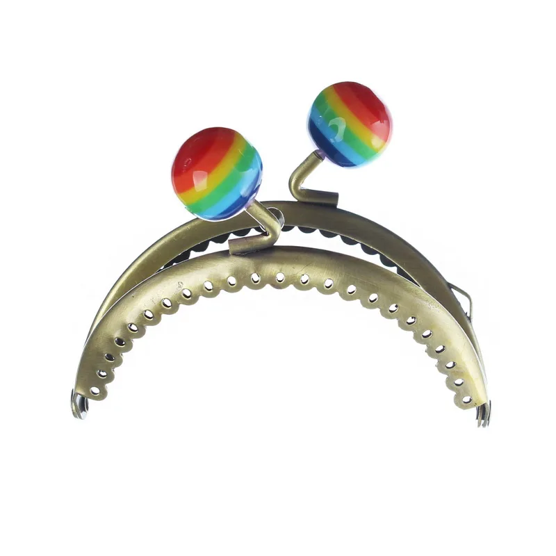 2 шт. многоцветные резиновые буффлед монеты кошелек металлическая Арка Рамка