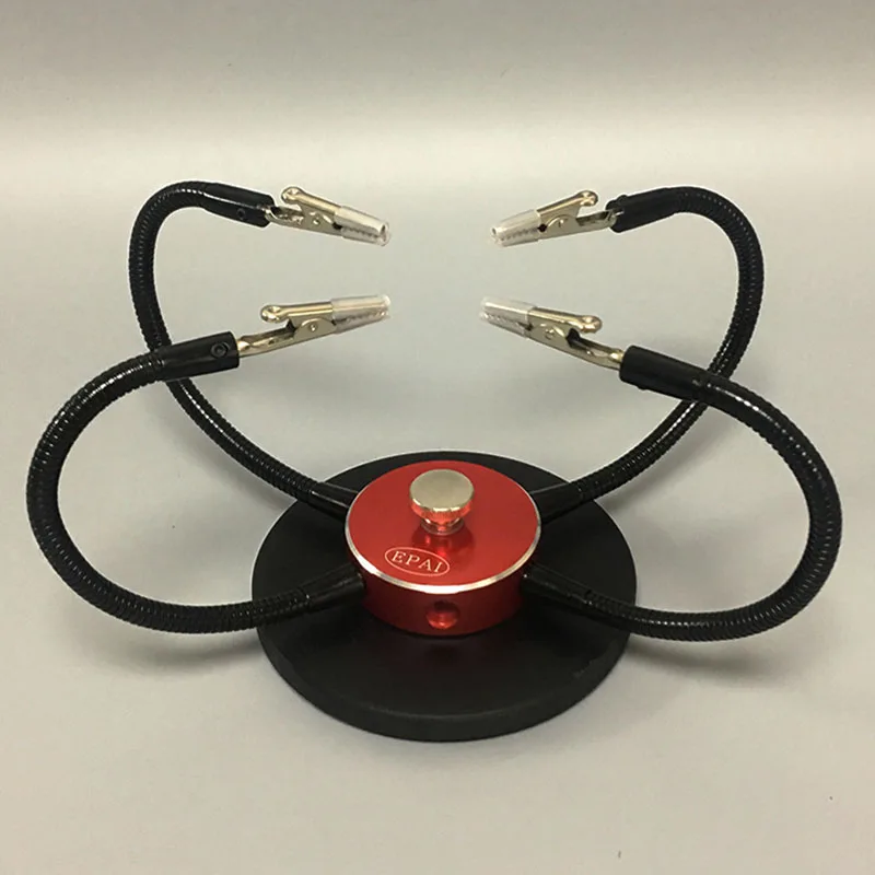 Алюминиевая база для пайки рук USB светодиодный светильник увеличительное стекло 6 шт. гибкие ручки паяльная станция Ремонт сварочный инструмент