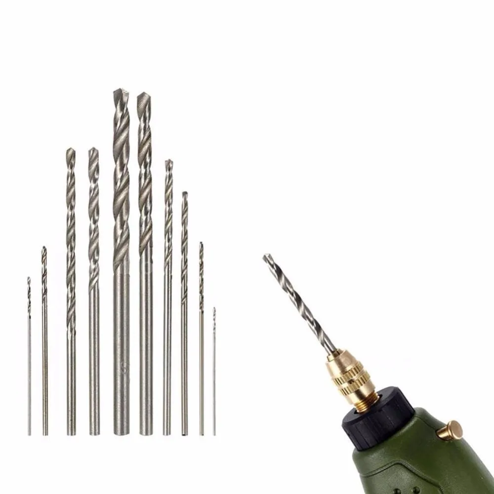 10 шт. HSS высокоскоростная стальная пила набор сверл для Dremel роторный инструмент