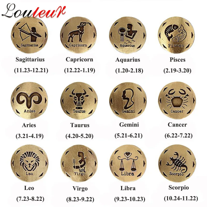 LOULEUR Gemini Scorpio Virgo Libra Aries Zodiac Taurus Bracelet for Men Women Geniune Braided Leather Jewelry | Украшения и
