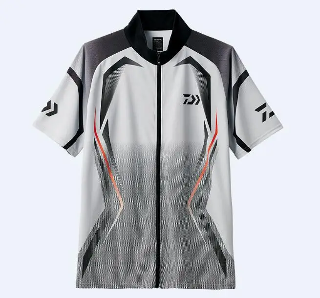 

2019 New DAIWA Fishing Shirts Men Short Sleeve Quick Dry Fishing Cycling Hiking Jackets Outdoor Breathable Fishing VEST