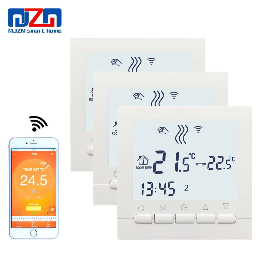 MJZM 3 шт. 16A02-5BB-WiFi термостат для теплого электрического пола Умный Цифровой в