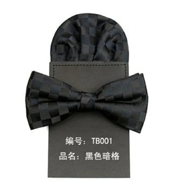 Мужские галстуки бабочки с черепом носовой платок предварительно завязанным