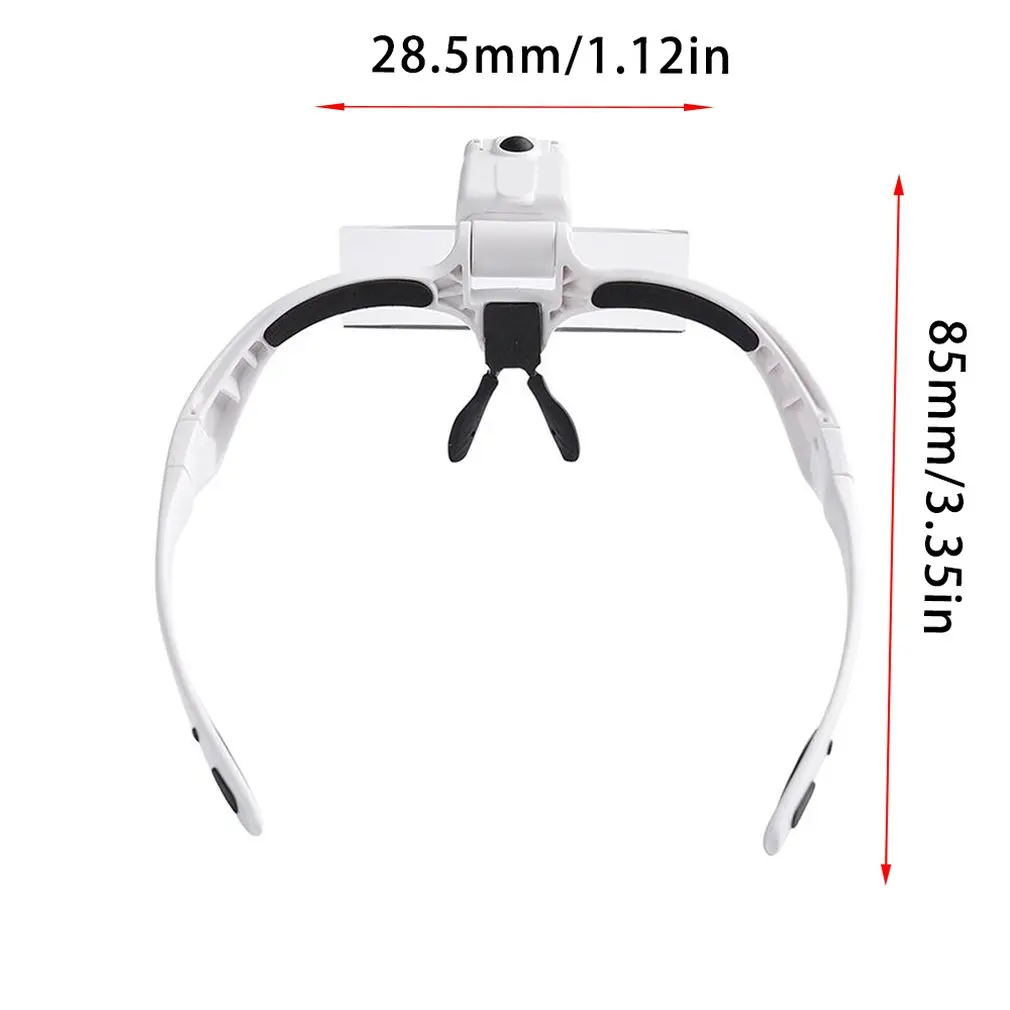 MG9892BC Magnifying Reading Glasses 1.0X 1.5X 2.0X 2.5X 3.5X 5 lens Headset Adjustable magnifier for needlework Sale | Инструменты