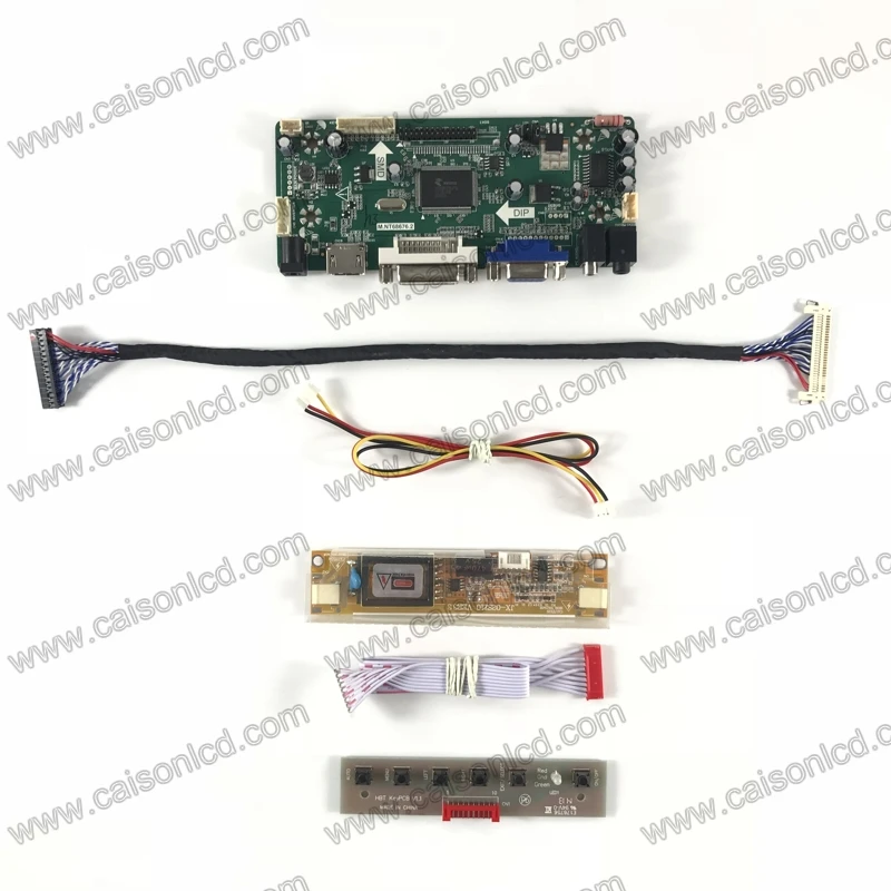 Плата контроллера ЖК NT68676 с поддержкой DVI + VGA аудио для панели дисплей 17 дюймов