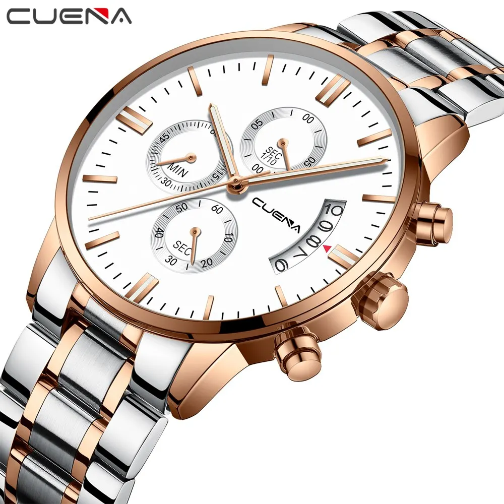 Мужские часы CUENA повседневные аналоговые армейские спортивные